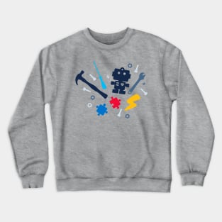 Young Engineer - blue jeans Crewneck Sweatshirt